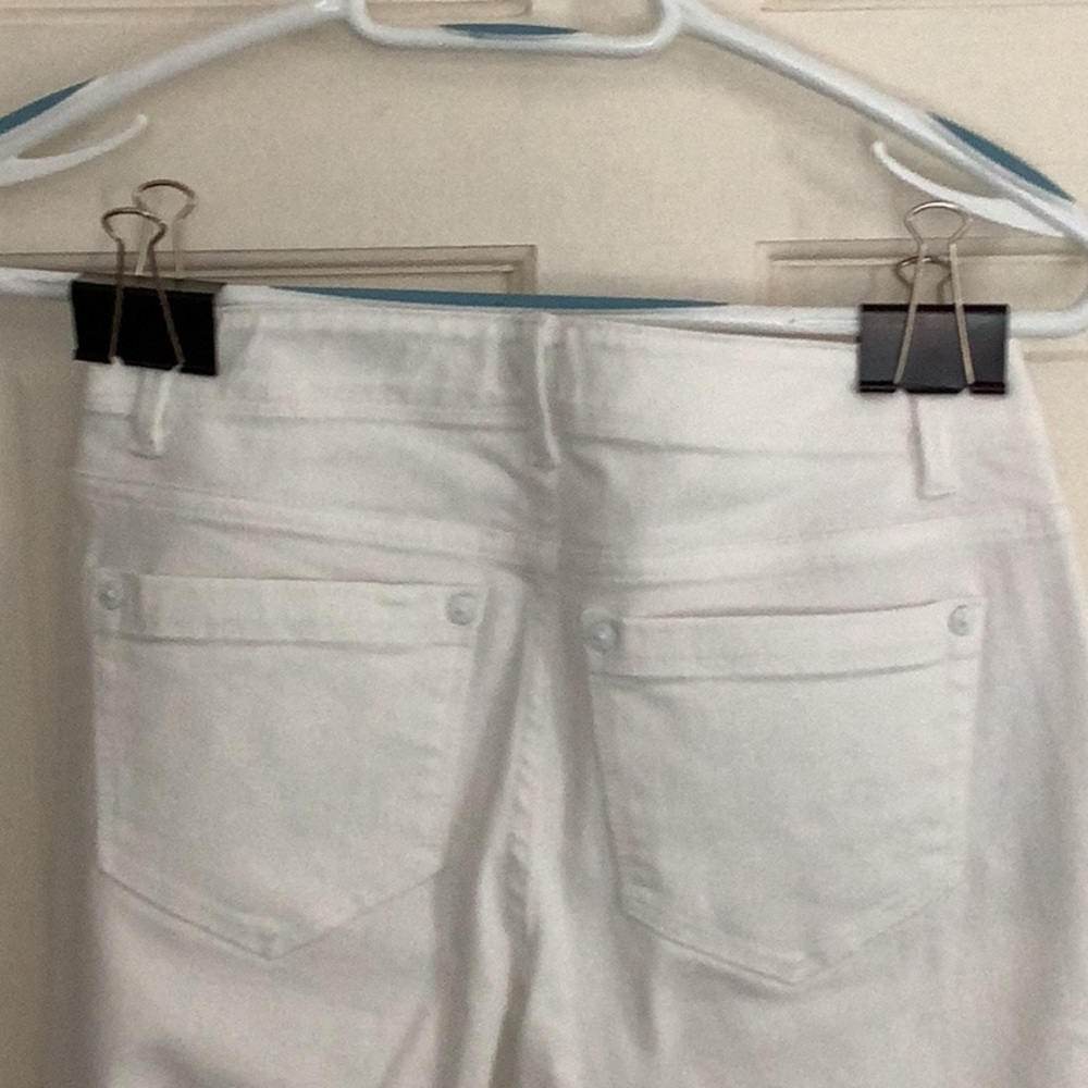 J Jill Denim Authentic Fit Slim Ankle White Jeans Pants 0 Petite 0P - Picture 2 of 9